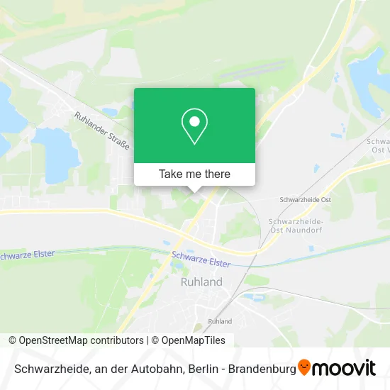 Карта Schwarzheide, an der Autobahn