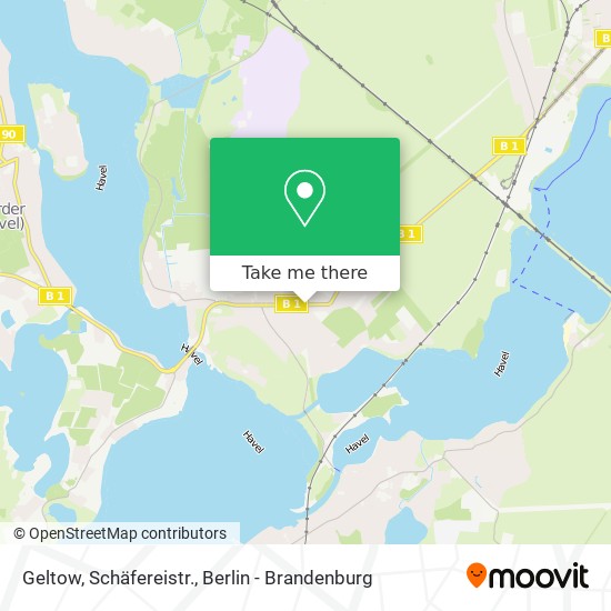 Geltow, Schäfereistr. map