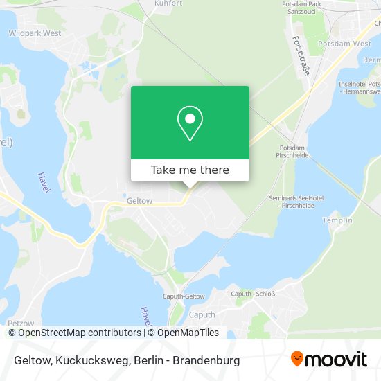 Geltow, Kuckucksweg map