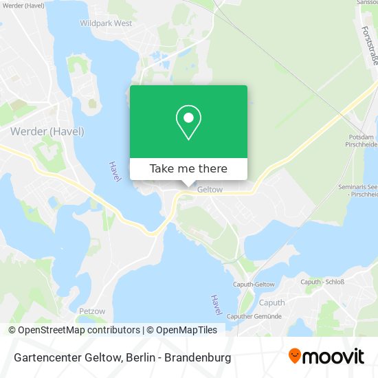 Gartencenter Geltow map