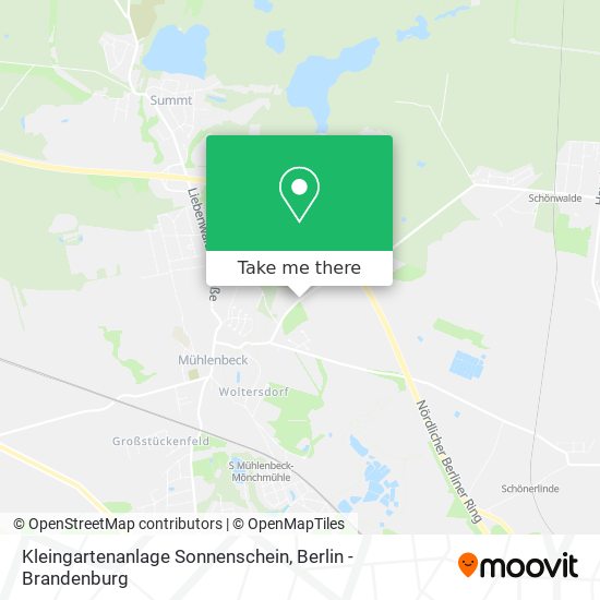 Kleingartenanlage Sonnenschein map