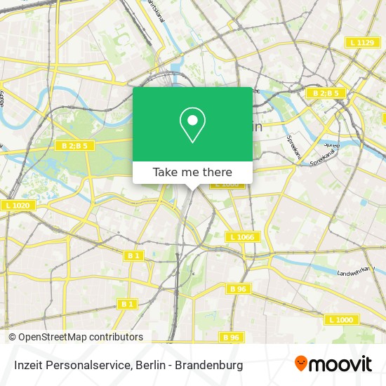 Inzeit Personalservice map