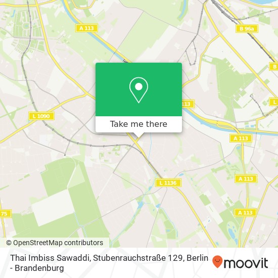 Карта Thai Imbiss Sawaddi, Stubenrauchstraße 129