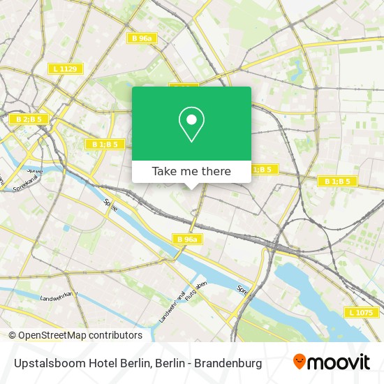 Upstalsboom Hotel Berlin map