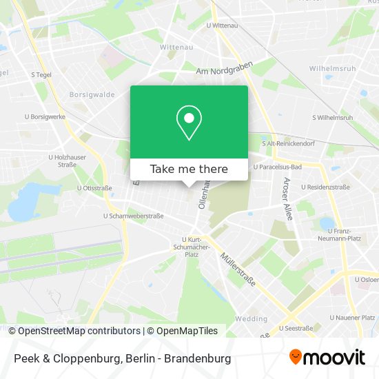 Peek & Cloppenburg map