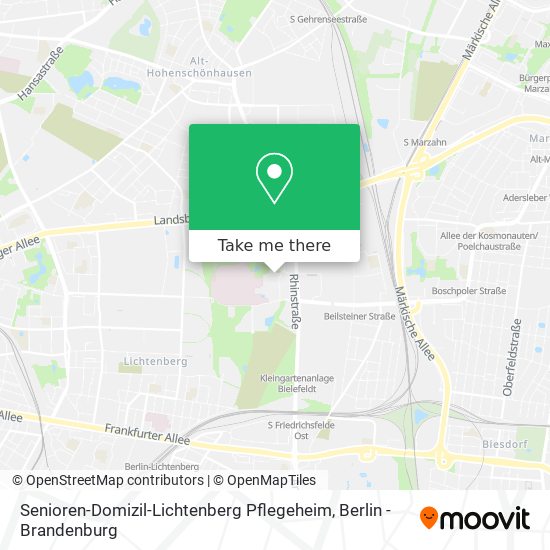 Senioren-Domizil-Lichtenberg Pflegeheim map