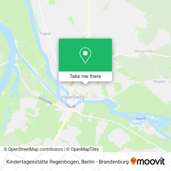 Карта Kindertagesstätte Regenbogen