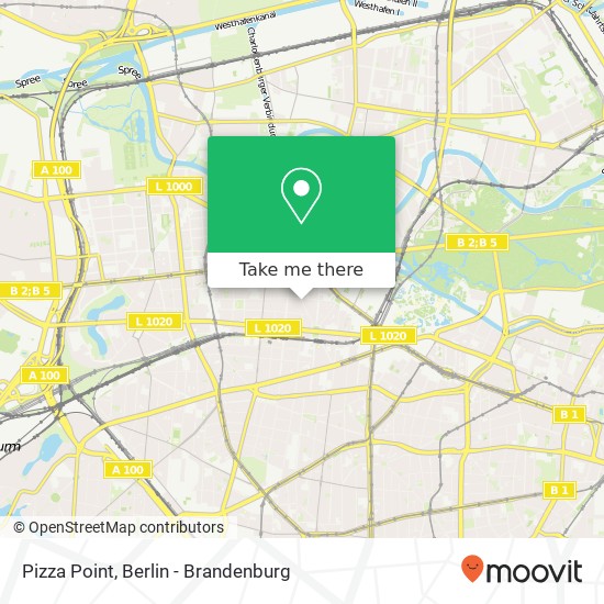 Карта Pizza Point, Grolmanstraße 15