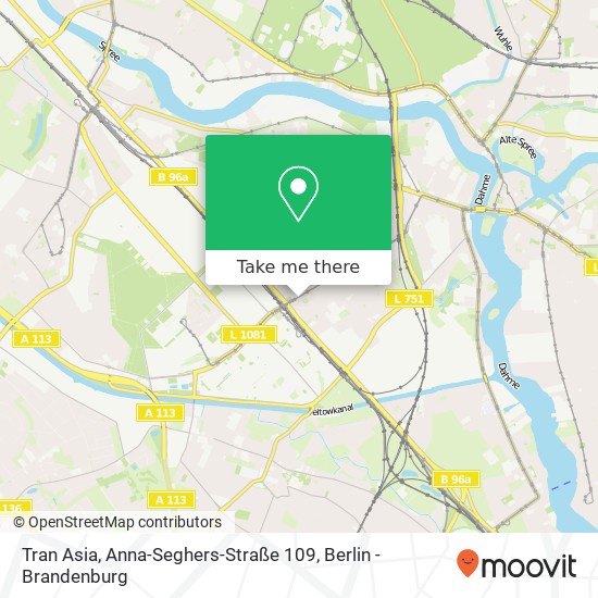 Tran Asia, Anna-Seghers-Straße 109 map