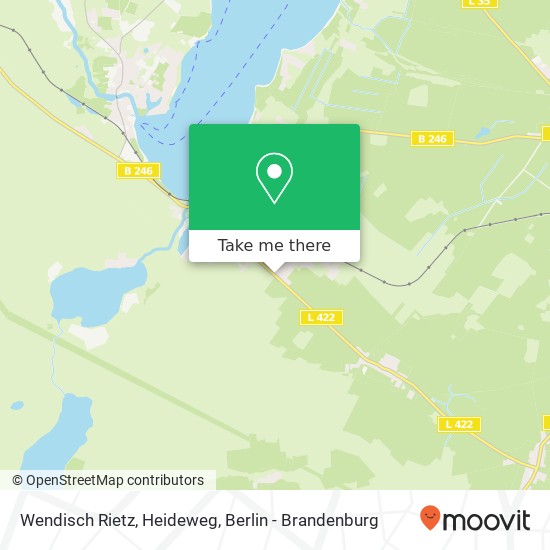 Wendisch Rietz, Heideweg map