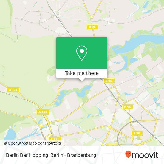 Berlin Bar Hopping map