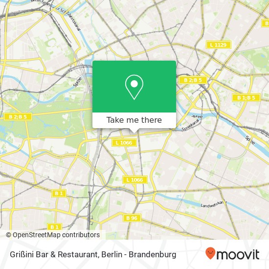 Карта Grißini Bar & Restaurant, Leipziger Straße