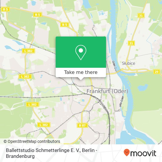 Ballettstudio Schmetterlinge E. V. map