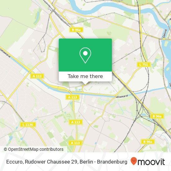 Eccuro, Rudower Chaussee 29 map
