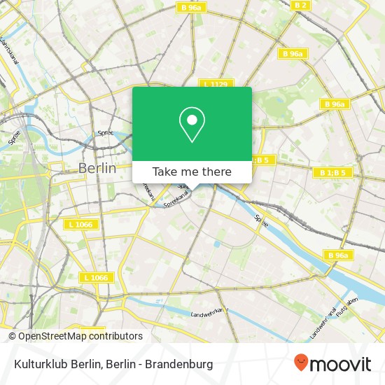 Карта Kulturklub Berlin