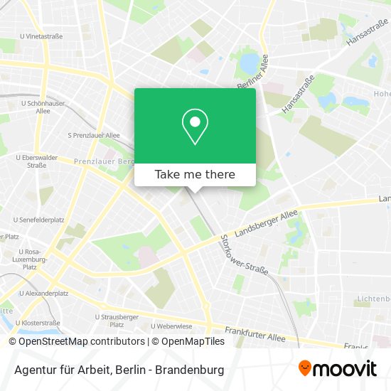 Agentur für Arbeit map