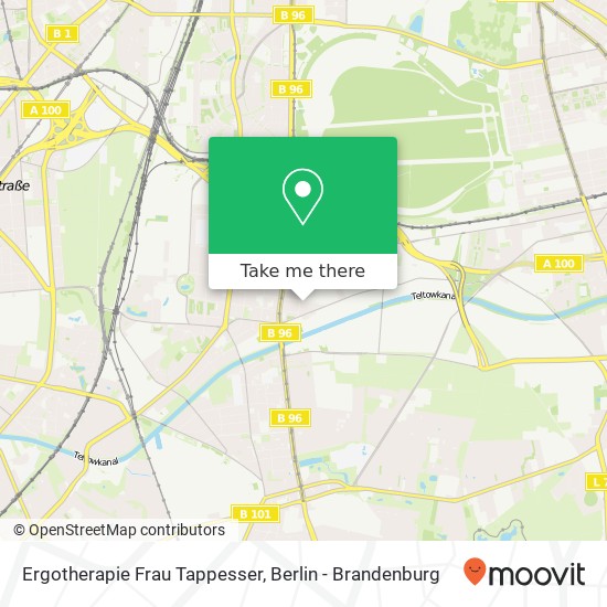 Карта Ergotherapie Frau Tappesser, Friedrich-Wilhelm-Straße 91