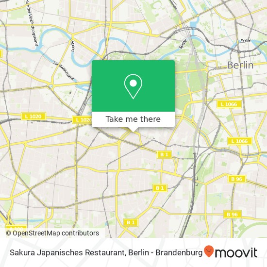 Карта Sakura Japanisches Restaurant, Kurfürstenstraße 126