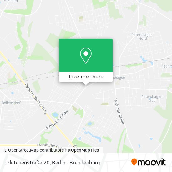 Platanenstraße 20 map