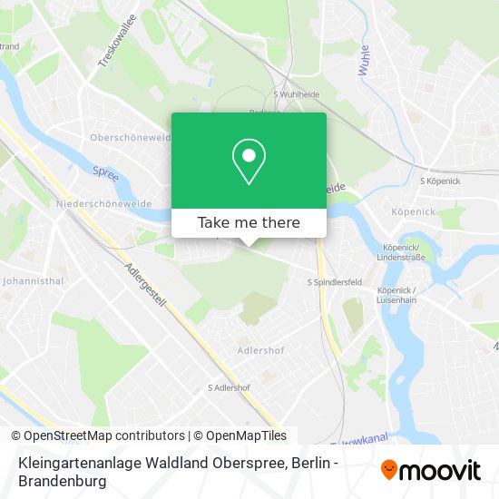 Kleingartenanlage Waldland Oberspree map