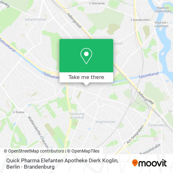 Карта Quick Pharma Elefanten Apotheke Dierk Koglin