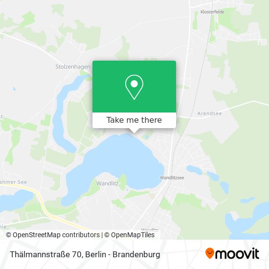 Thälmannstraße 70 map