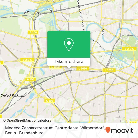 Medeco Zahnarztzentrum Centrodental Wilmersdorf, Stuttgarter Platz 1 map