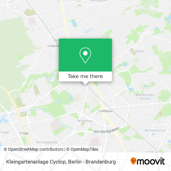 Карта Kleingartenanlage Cyclop