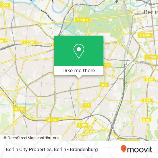 Карта Berlin City Properties, Martin-Luther-Straße 47