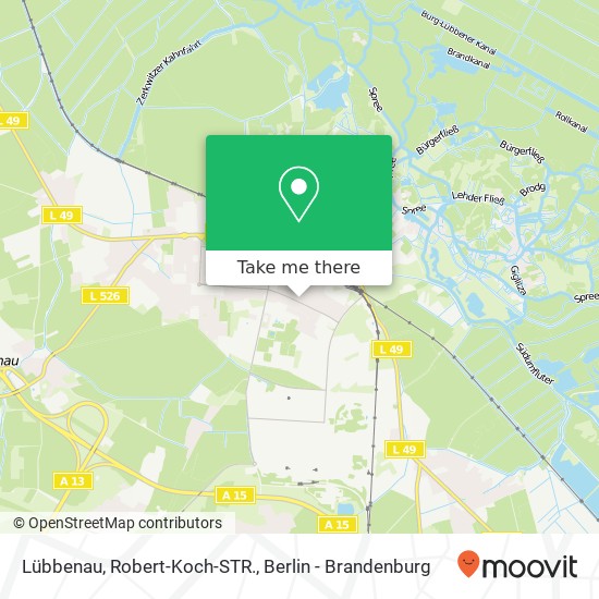 Lübbenau, Robert-Koch-STR. map