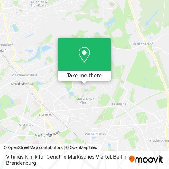 Vitanas Klinik für Geriatrie Märkisches Viertel map