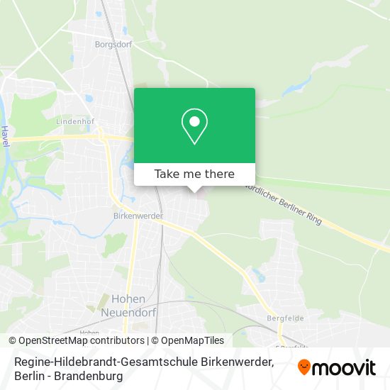 Карта Regine-Hildebrandt-Gesamtschule Birkenwerder