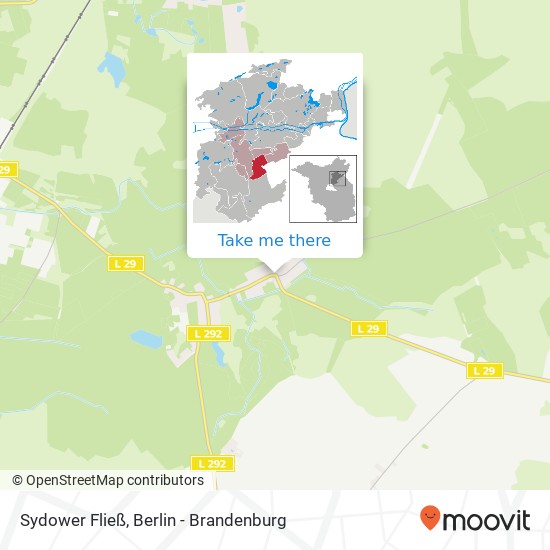 Карта Sydower Fließ