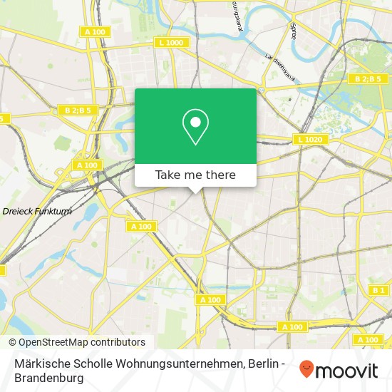 Карта Märkische Scholle Wohnungsunternehmen, Paderborner Straße 3