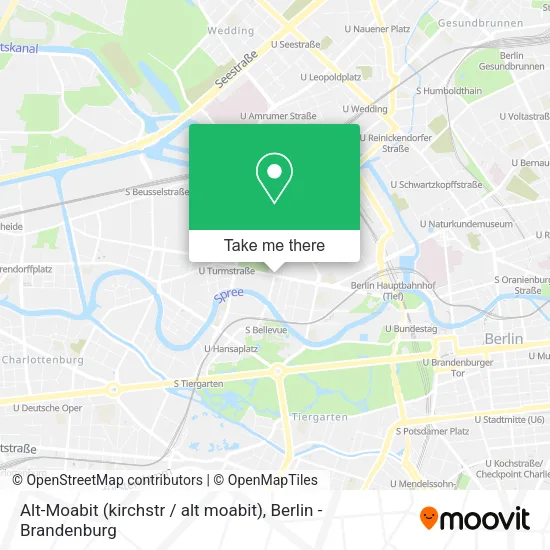 Карта Alt-Moabit (kirchstr / alt moabit)