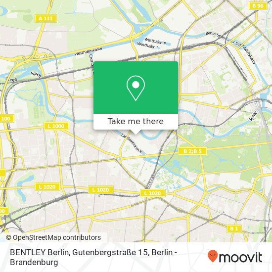BENTLEY Berlin, Gutenbergstraße 15 map