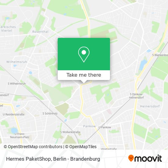 Hermes PaketShop map