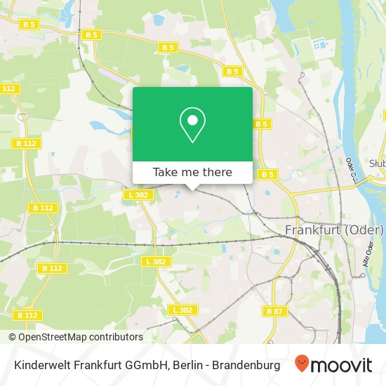 Карта Kinderwelt Frankfurt GGmbH, Blumenthalstraße 13