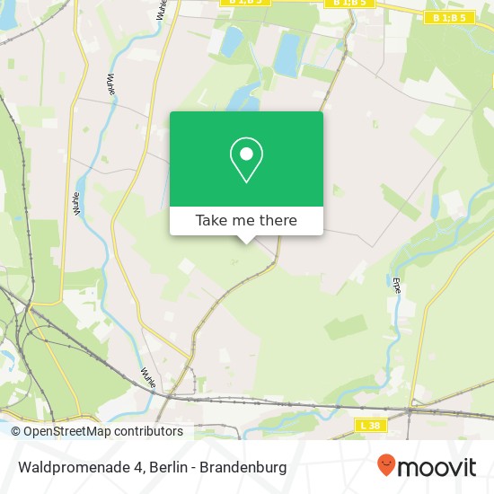 Waldpromenade 4, Mahlsdorf, 12555 Berlin map