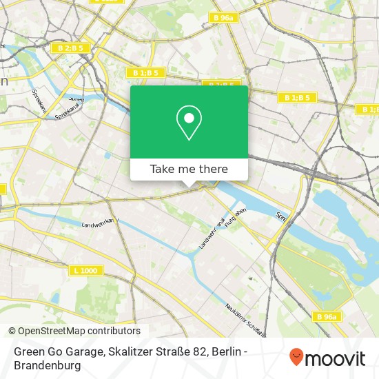 Карта Green Go Garage, Skalitzer Straße 82