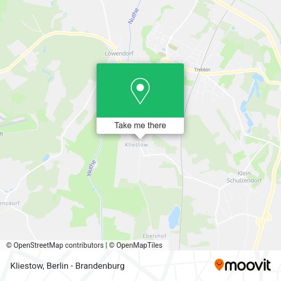 Карта Kliestow