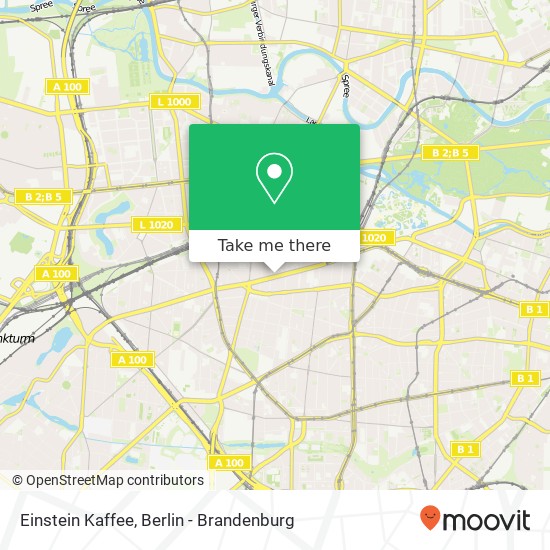 Карта Einstein Kaffee, Kurfürstendamm 50