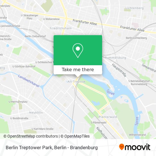 Berlin Treptower Park map