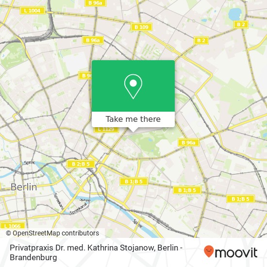 Карта Privatpraxis Dr. med. Kathrina Stojanow, Am Friedrichshain 26