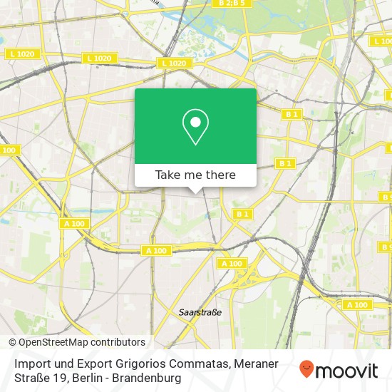 Карта Import und Export Grigorios Commatas, Meraner Straße 19