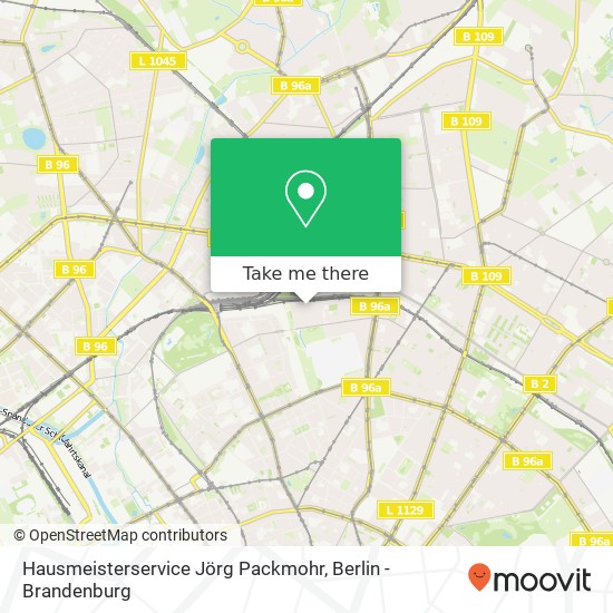 Карта Hausmeisterservice Jörg Packmohr, Kopenhagener Straße 31