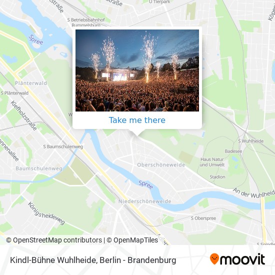 Kindl-Bühne Wuhlheide map