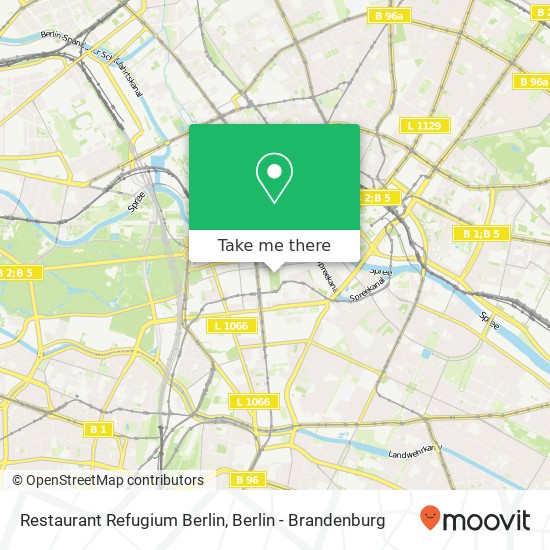 Карта Restaurant Refugium Berlin, Gendarmenmarkt 5