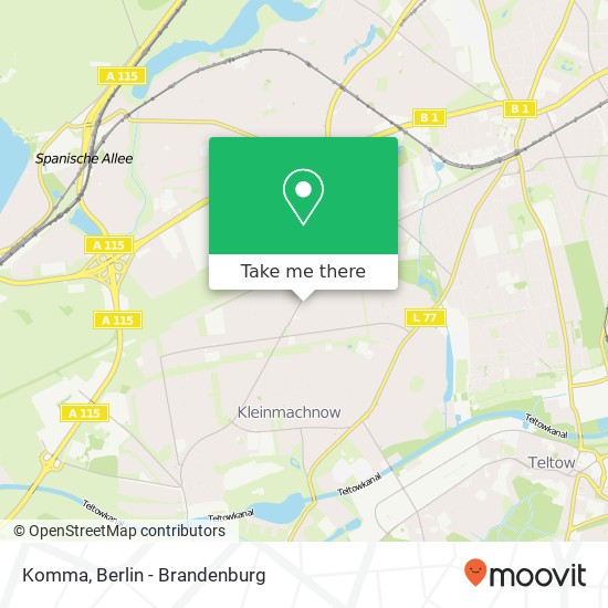 Komma, Uhlenhorst 1 map