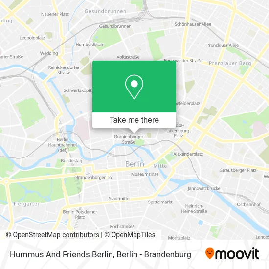 Hummus And Friends Berlin map